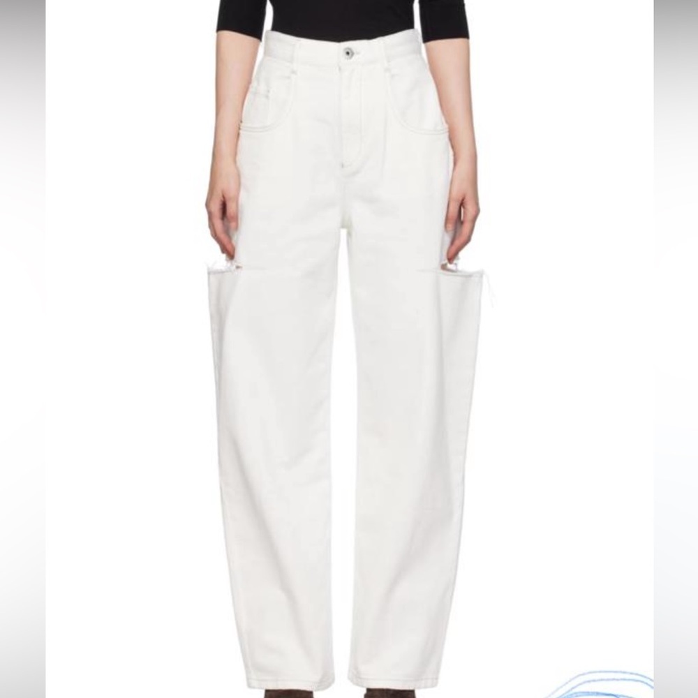 Maison Martin Margiela White Straight Leg Jeans